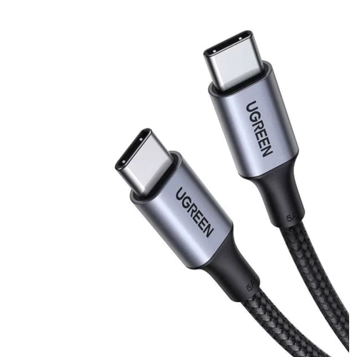 Кабель UGREEN USB-C to USB-C US316 5A 100W 2m Black: Тип USB-C - USB-C