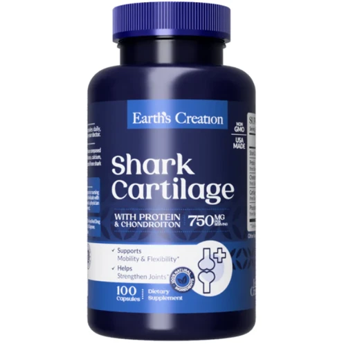 Earth‘s Creation Shark Cartilage Акулий хрящ 750 мг 100 капсул