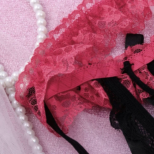 Эротические трусики NDS 9001-2 Pink/Вlack M/L (23786)