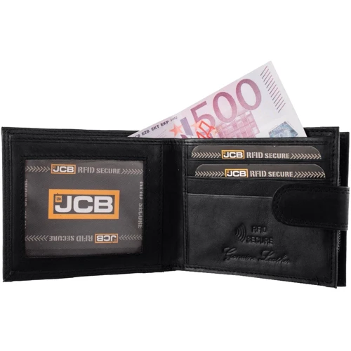 Мужское портмоне JCB черное (FULJCBNC45MN-BLK): Формат кошелька Вертикальный