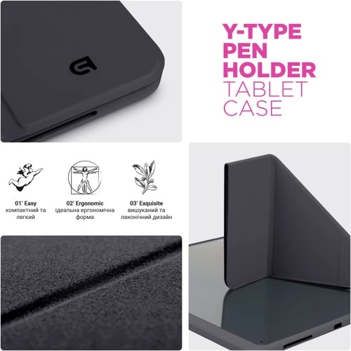 Аксессуар для iPad ArmorStandart Y-type Case with Pencil Holder Black for iPad Pro 13 2024 M4 (ARM77735) фото 6
