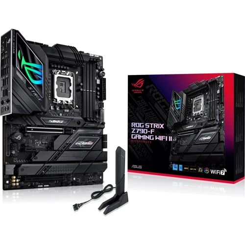 ASUS ROG STRIX Z790-F GAMING WIFI II (90MB1FM0-M0EAY0) UA: Дополнительно Радиатор на VRM, Поддержка UEFI, Поддержка RAID, Адаптер Wi-Fi