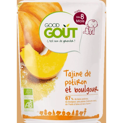 Овощное пюре детское Тыквенный тажин с булгуром Good Gout 190 г