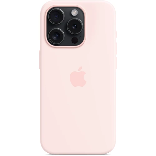 Чехол для iPhone Apple iPhone 15 Pro Silicone Case with MagSafe - Light Pink (MT1F3ZM/A): Тип чехла накладка на заднюю часть