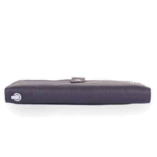 Женский кошелек ST Leather Accessories темно-фиолетовый (NST420-violet): Формат кошелька Горизонтальный