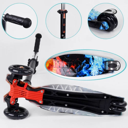 Детский самокат Best Scooter Maxi A 25769/779-1517 Голубой с оранжевым: Максимальная допустимая нагрузка, кг 60