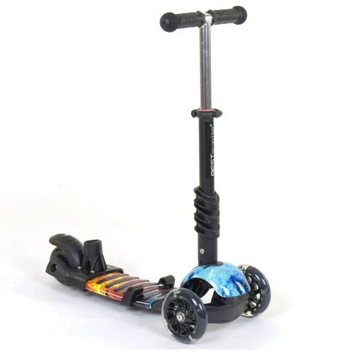 Самокат дитячий 5 в 1 Best Scooter чорний (21500): Матеріал коліс полиуретан