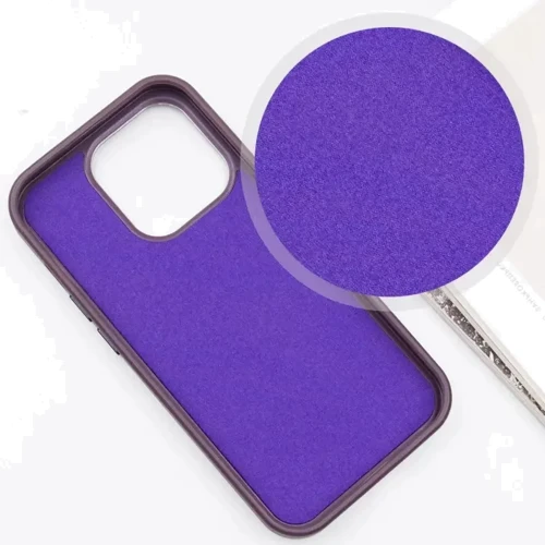 Чохол для iPhone Epik SnapCase with MagSafe Dark Purple for iPhone 14 Pro: Матеріали искусственная кожа