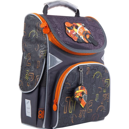 Рюкзак GoPack Education каркасний 5001-12 Go moto GO21-5001S-12: Спинка Ортопедичне (анатомічна)
