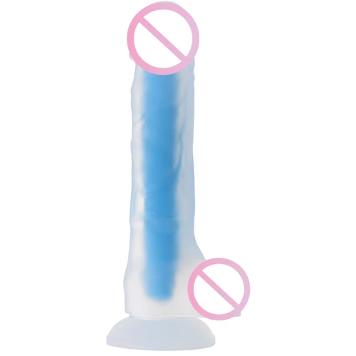 Фаллоимитатор Toyfa Beyond Matt Glow Blue (светится в темноте)
