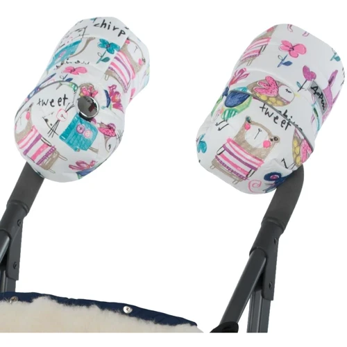 Универсальная муфта на натуральной овчине Рисунки на белом фоне ДоРечі