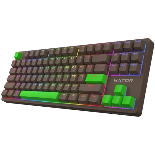Клавіатура HATOR Rockfall 2 Mecha TKL Autograph Edition Choco (HTK-527): Підключення проводное