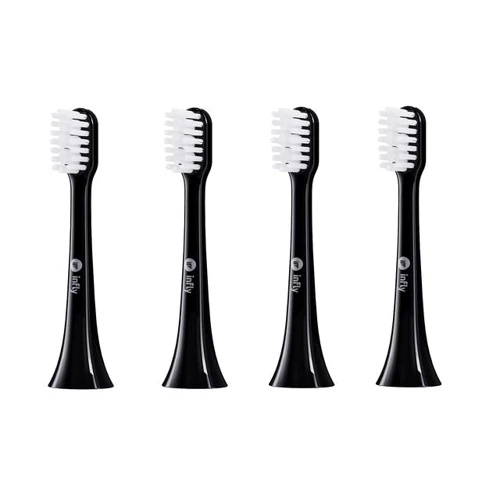 Аксессуары для зубных щеток Xiaomi inFly Toothbrush Head for PT02 Black (4 насадки)