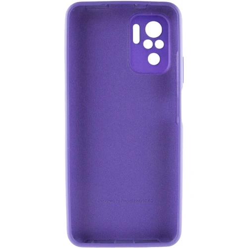 Чехол для телефонов Mobile Case Silicone Cover Shield Camera Purple for Xiaomi Redmi Note 10 / Note 10s: Совместимость Xiaomi Redmi Note 10 / Note 10s
