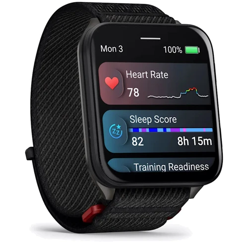 Смарт-часы Garmin Venu X1 Black with Slate Titanium Caseback and Black ComfortFit Nylon Band (010-02980-02)