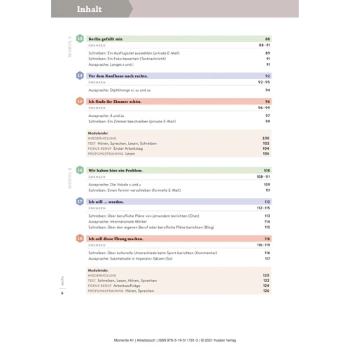 Momente A1: Arbeitsbuch plus interaktive Version фото 6