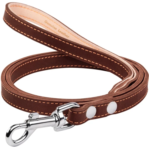 Поводок двойной Collar с прошивкой 16 мм 122 см (04576)