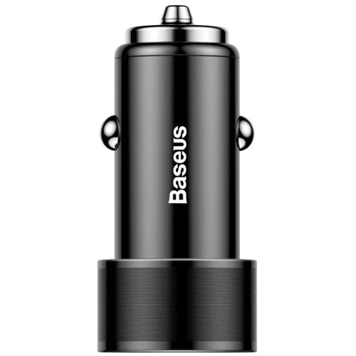 Зарядное устройство Baseus USB Car Charger 2xUSB Small Screw 3.4A Black (CAXLD-C01)