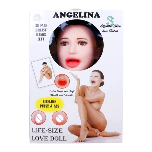 Надувная секс кукла с вибрацией BOSS Angelina 3D