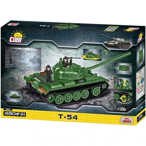 Конструктор COBI Танк Т-54, 480 деталей (COBI-2613): Количество деталей, шт. 480