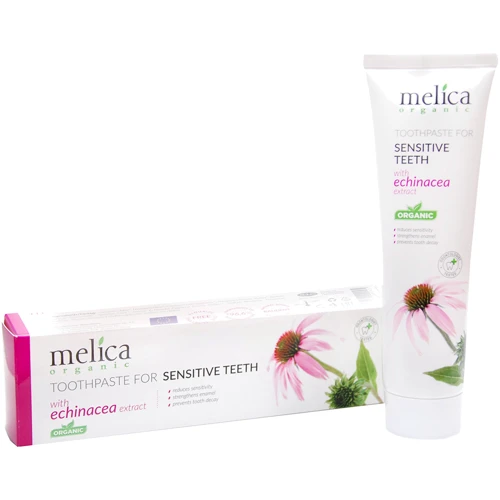 Melica Organic Зубна паста c екстрактом ехінацеї 100 ml: Призначення Чутливі зуби, Антибактеріальне, Очищення, Відбілювання