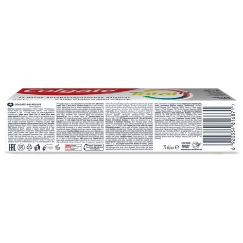 Colgate Зубная паста Total 12 Антибактериальная Чистая Мята 75 мл: Страна производитель Польша