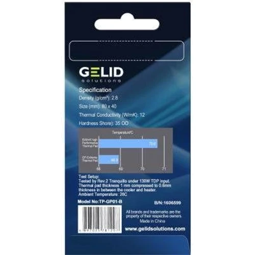 Gelid Solutions GP-Extreme 80x40x3.0 mm (TP-GP01-E) фото 3