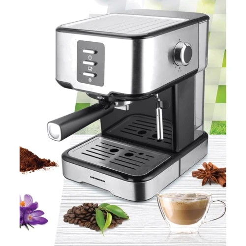 Кофеварка Heinner HEM-850IXBK: Тип рожковая кофеварка эспрессо
