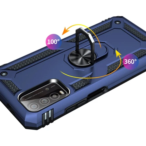 Аксессуар для смартфона BeCover Military Blue for Xiaomi Redmi Note 9 4G / Redmi 9T / Redmi 9 Power / Poco M3 (706647): Материал TPU (термополиуретан) и пластик