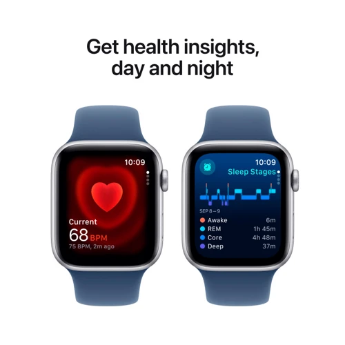 Apple Watch SE 2 2024 40mm GPS Silver Aluminum Case with Denim Sport Band - M/L (MXED3QH/A) UA: Встроенная память 32 ГБ