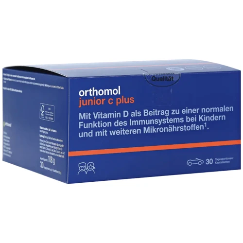 Orthomol Junior C Plus Вітаміни для дітей 30 днів 90 жувальних таблеток