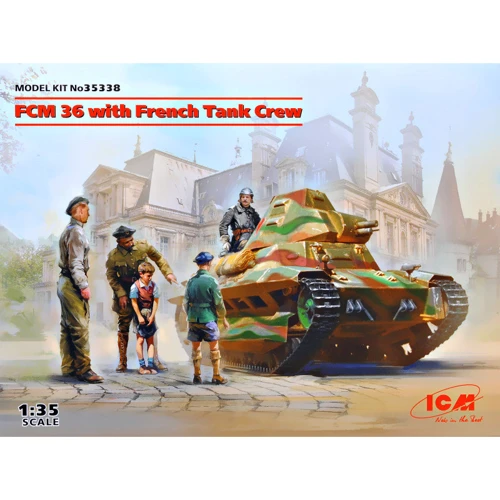 Легкий танк супроводу FCM 36 з екіпажем
