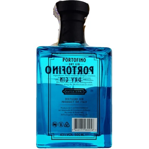 Джин Portofino 43 % 0.5 л (WNF7640171980058): Объем, л 0.5