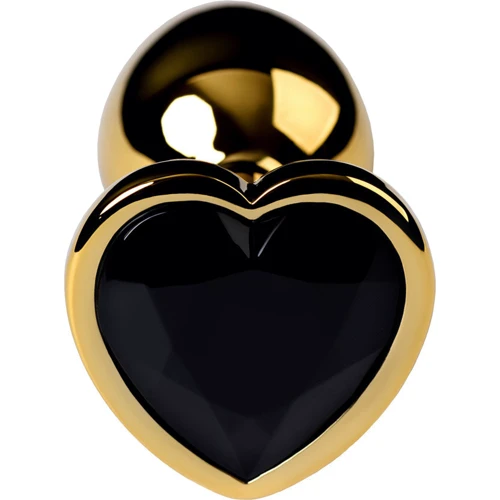 Анальная пробка с кристаллом Metal By Toyfa Gold anal plug Tourmaline