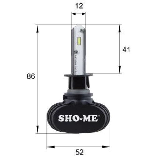LED лампи Sho-Me G8.2 H1 6000K 24W: Колір світіння білий