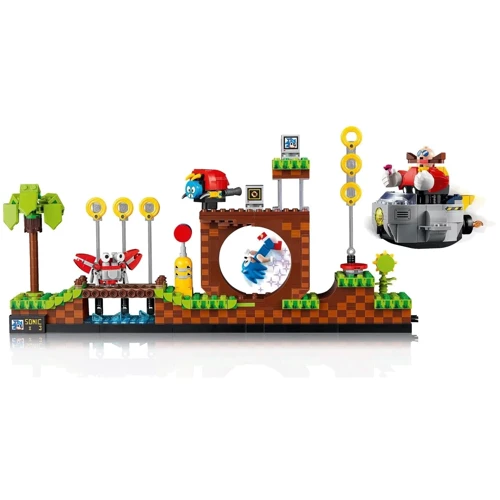 Конструктор LEGO Ideas Їжачок Сонік Зона Зелених Пагорбів 1125 деталей (21331): Кількість деталей, шт. 1125