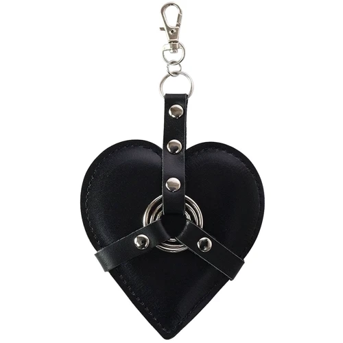 Брелок на карабіні для ключів Art of Sex Heart Angel чорний