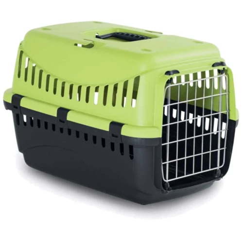 Переноска для котов и собак Bergamo Gipsy 1 small Green металлическая дверь 46x31x32 см зеленая