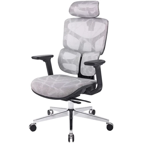 Офісне крісло Аклас Прайд R-SR Сірий (RT Light grey) (00169264): Тип для керівників