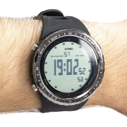 Наручные часы Skmei 1246 Black: Водонепроницаемость 5 ATM