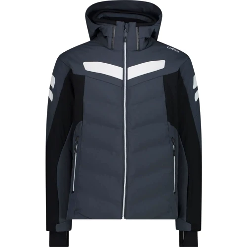 Гірськолижна куртка CMP Man Jacket Zip Hood (31W0327-U911) 50 сіра з капюшоном