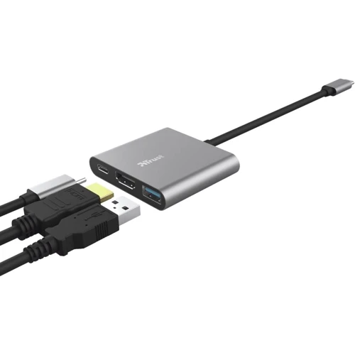 Адаптер Trust Adapter Dalyx USB-C to USB-C+HDMI+USB Grey (23772_TRUST) фото 7
