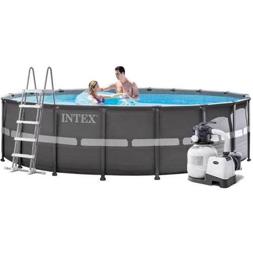 Каркасный бассейн Intex 26330, 549 x 132 см (6 000 л/ч, лестница, тент, подстилка) фото 3