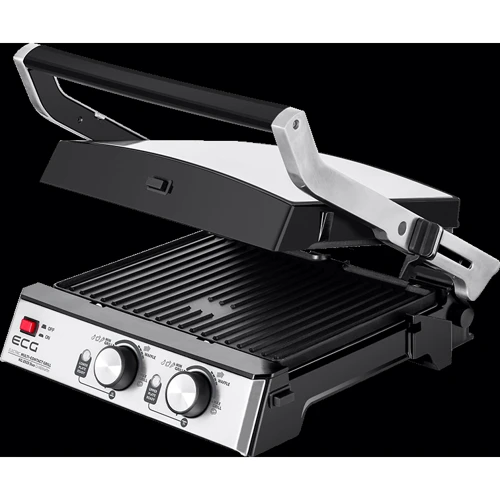 Электрогриль ECG KG 2033 Duo Grill & Waffle: Тип управления Механическое