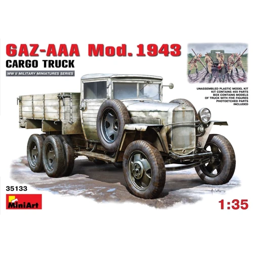 Сборная модель MiniArt Грузовик ГАЗ-ААА, модель 1943 (MA35133)