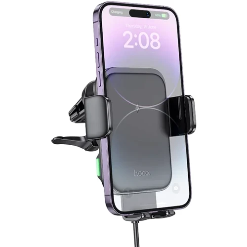 Держатель Hoco Car Holder Air Vent Wireless Charger HW10 15W Jenny Black: Тип автомобильный