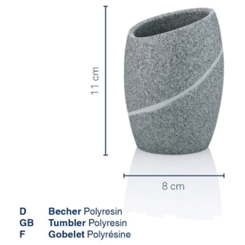 Склянка для зубних щіток KELA Talus білий 11х8 см (20302)