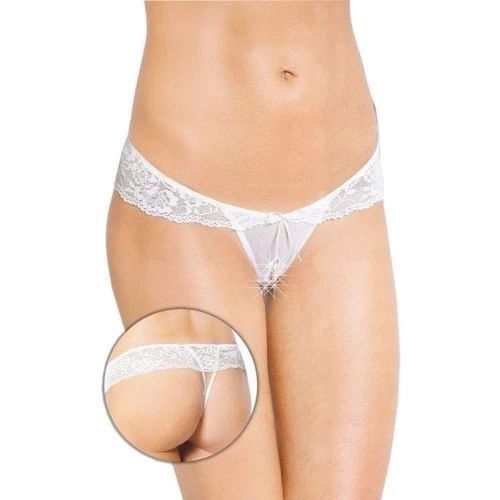 Женские стринги SoftLine - G-string 2443, M/L (white)