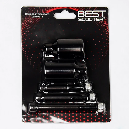 Самокат трюковый Best Scooter Warrior Black and Red (112767) фото 9
