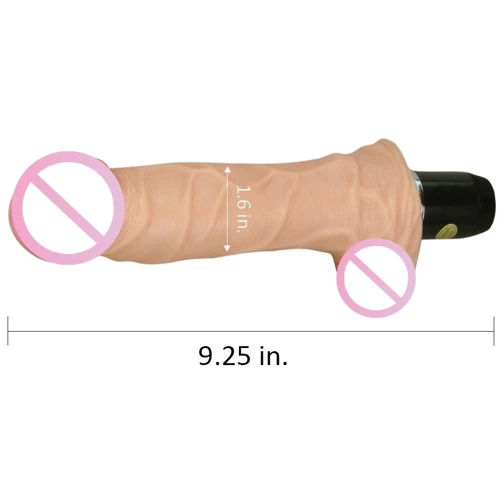 Реалистичный вибратор LOVETOY Reel Feel Flexi Vibrator Flesh 9" (телесный)